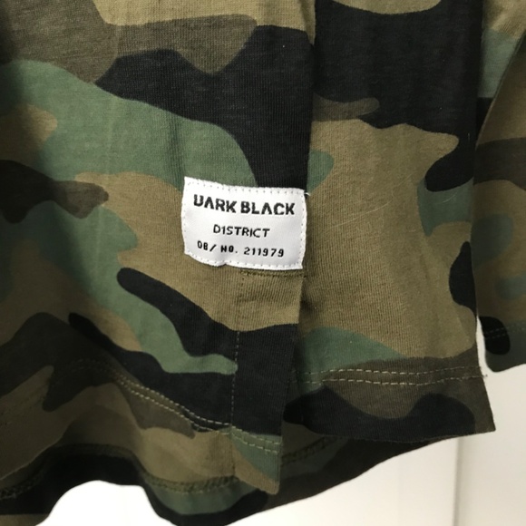 Dark Black B2K Camouflage Long Sleeve Men’s Medium Shirt Montreal - Picture 3 of 6